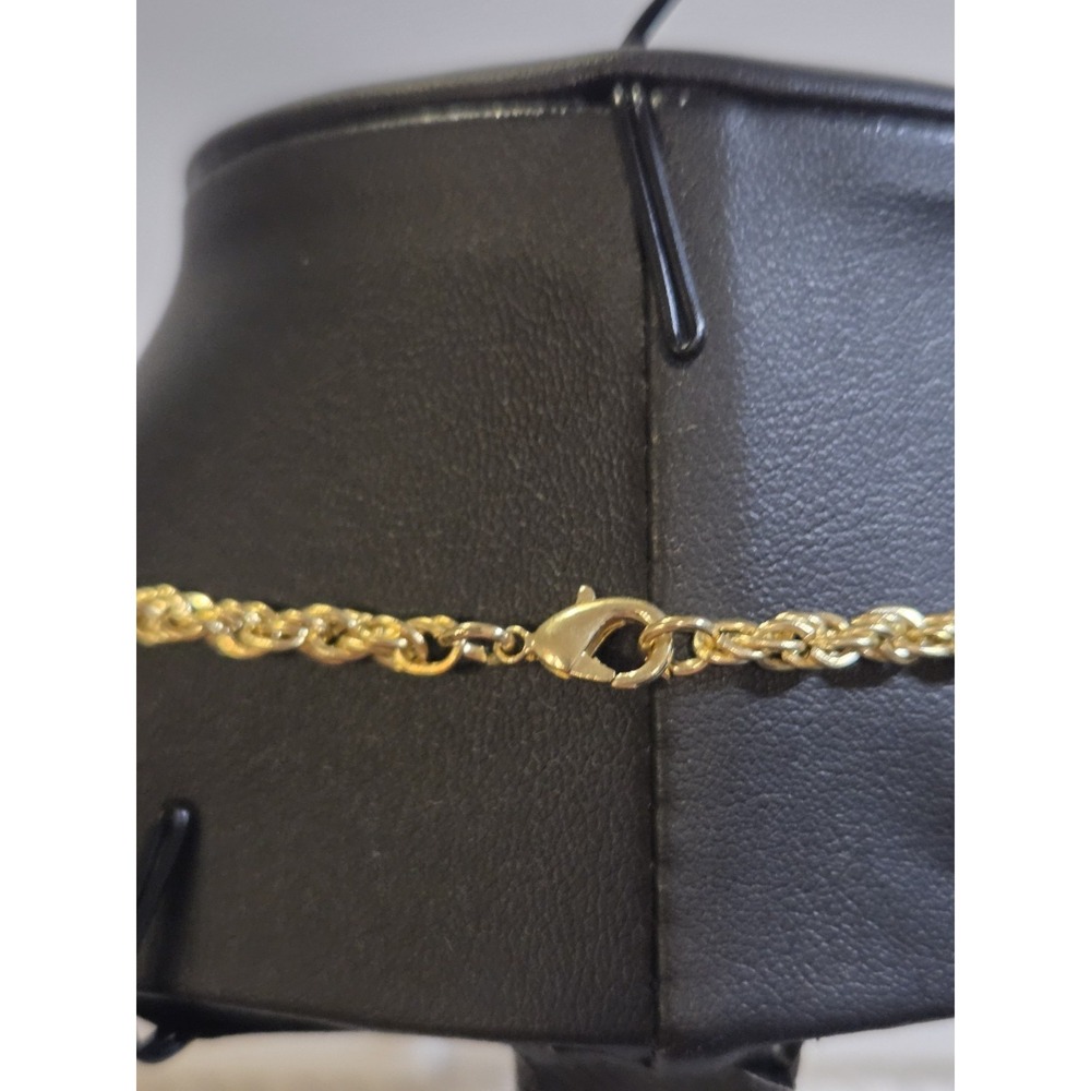 Iced Cz‎ 14k Gold Plated Football Player Helmet Pendant 24 Rope Chain Necklace - Picture 7 of 9